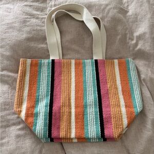 NEW Billabong Striped Multicolor Tote Bag